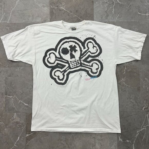 Billabong Graphic Tee Mens XL Short Sleeve Skull Crossbones Skate Skateboarding - Picture 1 of 9